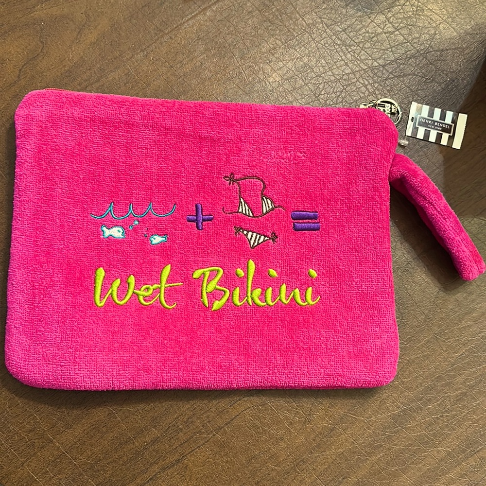 NWT! Rare Henri Bendel Wet Bikini Bag
